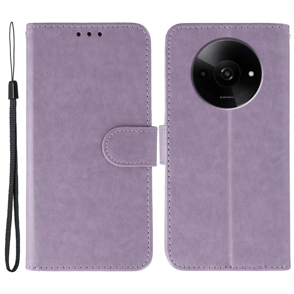 Чехлы для Xiaomi Poco C61 4G/Redmi A3 4G/A3x 4G PU кожаный откидной кошелек чехол для телефона со шнурком