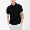 FILA Polo Shirts Men's Jet Black Polo Collar Moderate Straight Fit (Unisex) Polo Shirts F11M212102FBK