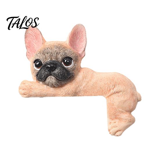 Наклейка на стену Frenchie, 3D французский бульдог, смоляная крышка для выключателя света, милый мультяшный пес, наклейка-декор для розетки, самоклеящаяся пластина с животным для дома, спальни