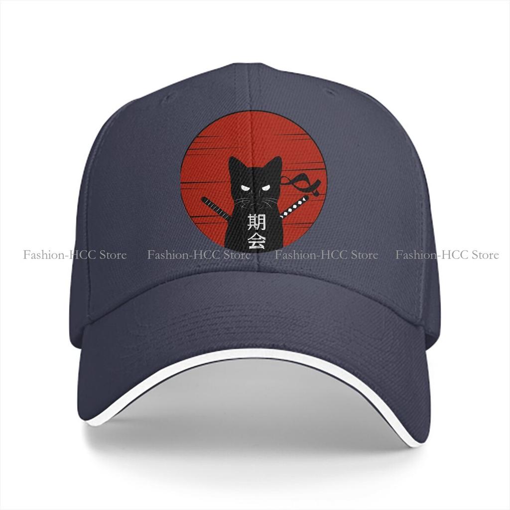 Бейсболка Кот-Ниндзя Мужские Кепки Женские Козырек Защита Snapback Японский Самурай Воин Бусидо Кепки