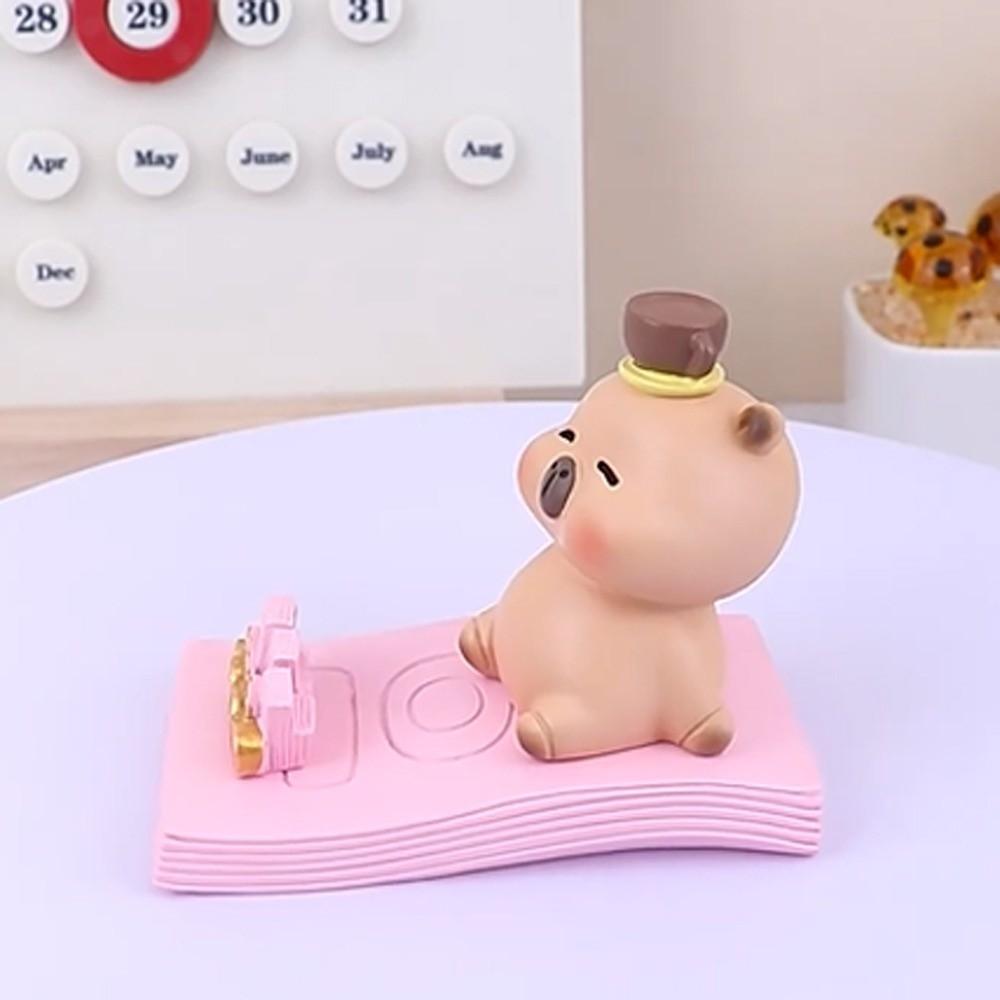 Desk Decor Capybara Mobile Phone Stand Figure Model Capybara Cell Phone Bracket Desktop Ornaments