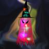 Halloween Decoration Luminous Hat Ghost LED Hat Garden Party Decoration Props Glowing Cute Witch Hat Halloween Pendant