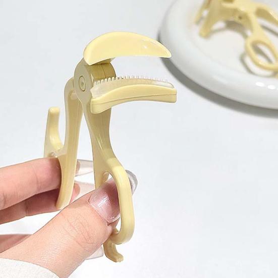 Щипцы для завивки ресниц с силиконовой расческой, портативные, дорожные, эргономичные, зажимы для ресниц, профессиональные, для начинающих, женские инструменты для завивки ресниц