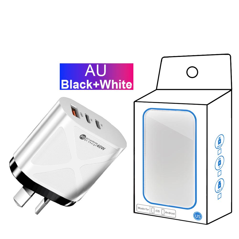 Universal Charger: 1U+2PD, Compatible with Australian, European, American, and British Power Standards