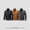 American Retro Leather Jackets for Men Spring and Autumn New Leather Jackets Casual Loose Stand-up Collar Men's Jackets Men's Clothing