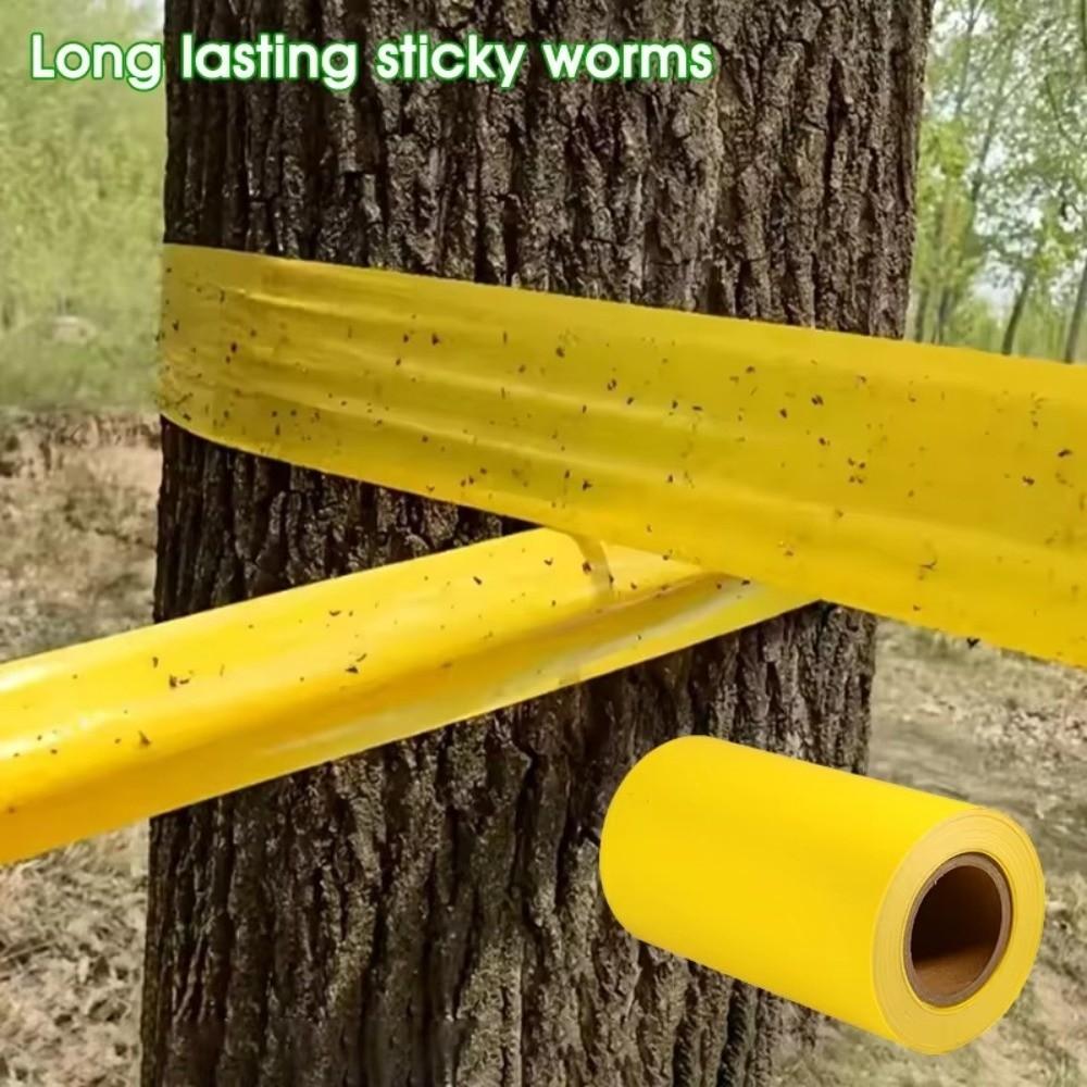 5/10M Outdoor Insect Trap Yellow Crawling Insect Trap Insect Proof Tape Tree Protection