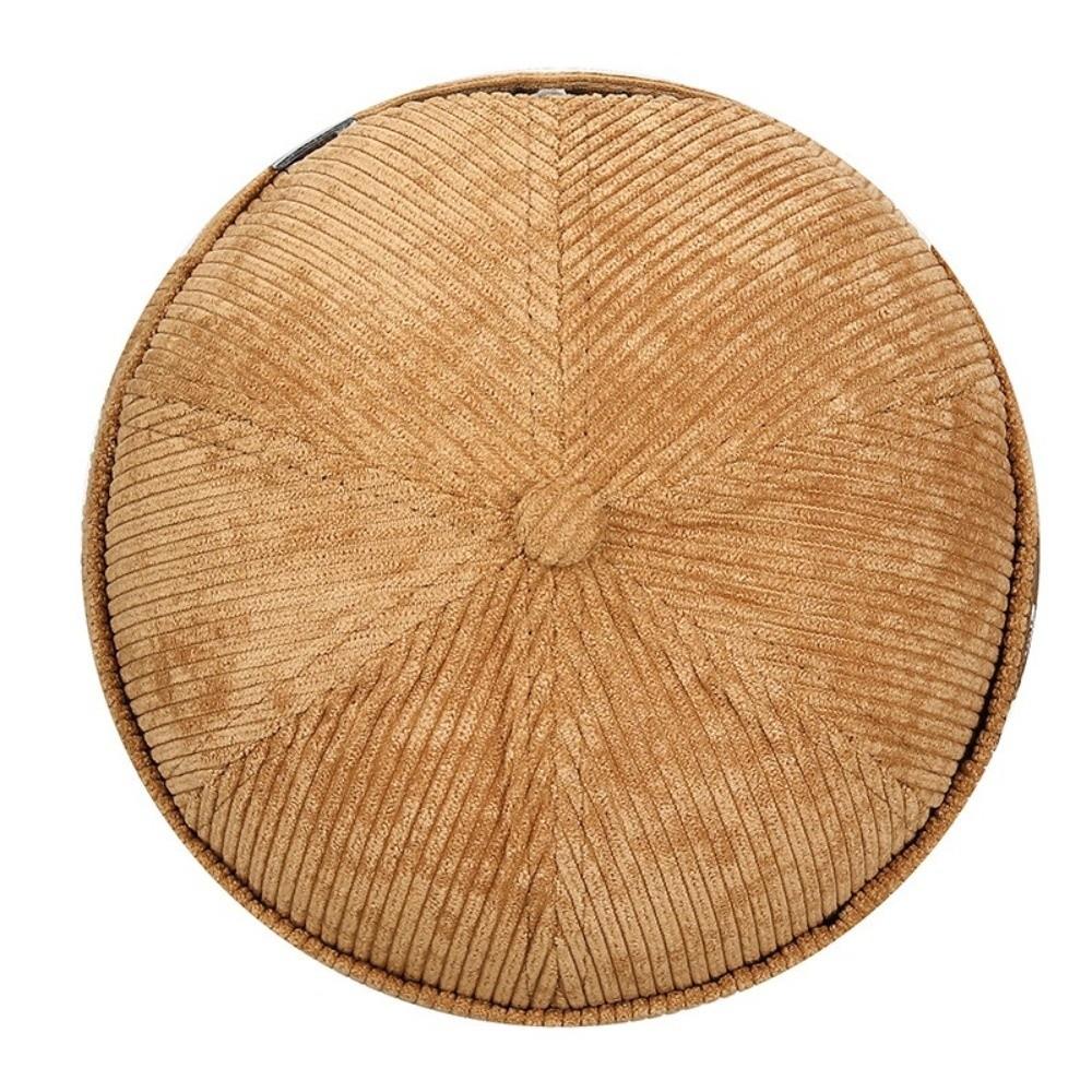 Adjustable Brimless Hat Solid Color Vintage Dome Hat New Landlord Hat Winter