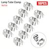 10Pcs Clamp Holders Lamp Tube Clip Fixing Clips Pipes Clamp for 25mm/32mm Dia Tube