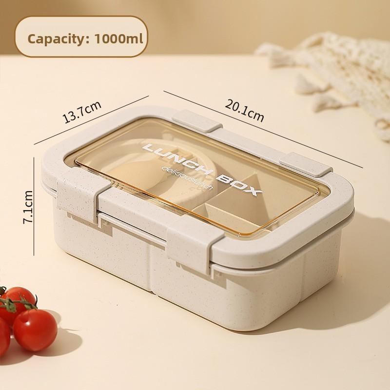 Wheat Straw Food Box With Soup Bowl For Student Lunches And Office Meal Prep