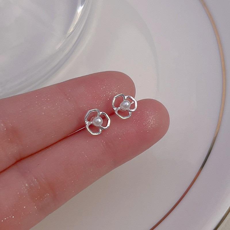 Иглы для ушей из стерлингового серебра S925, новые темпераментные простые и маленькие серьги-пусеты, женские серьги, серьги для пирсинга ушей, серьги, предотвращающие блокировку, ювелирные изделия