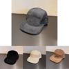 Простая однотонная нейтральная вельветовая бейсболка с плоским козырьком для осенне-зимней моды