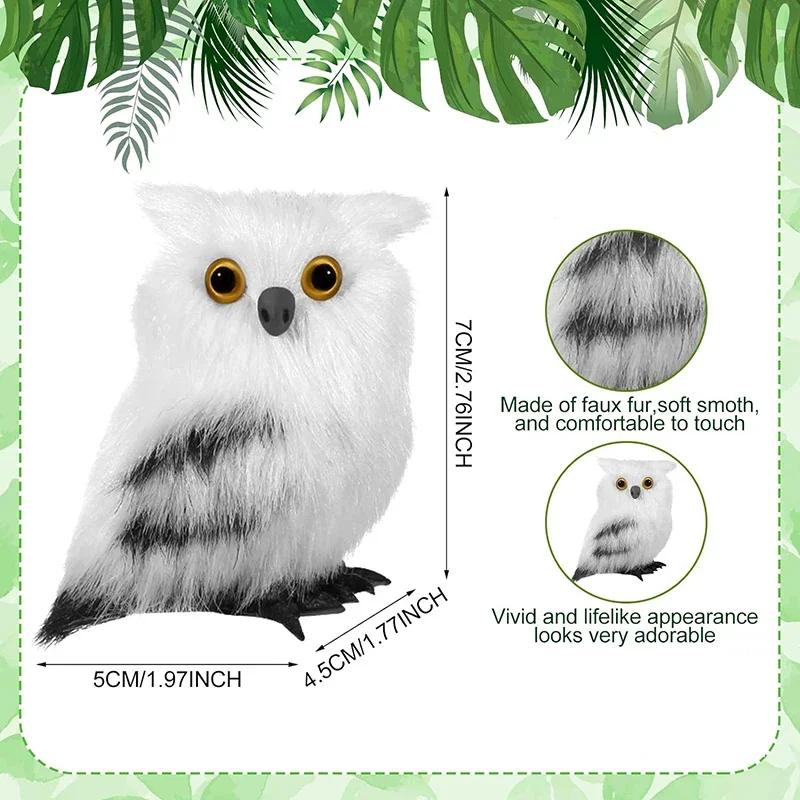Рождественский ornament сова Искусственные милые стоящие птицы Рождественские ornaments для Белого зимнего домашнего декора Фестивальные party supplies Декор