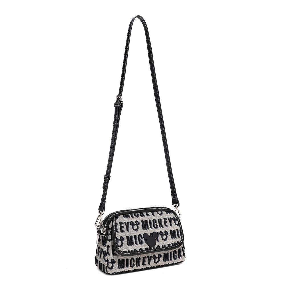 New Disney Mickey Series Fabric Shoulder Bag, Crossbody Bag, Shoulder Bag Regular Women's Black BMK-71659B