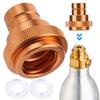 Быстрый адаптер CO2 Латунный Быстроразъемный адаптер CO2 Быстросъемный для баллона CO2 Сифон для газированной воды DUO Terra
