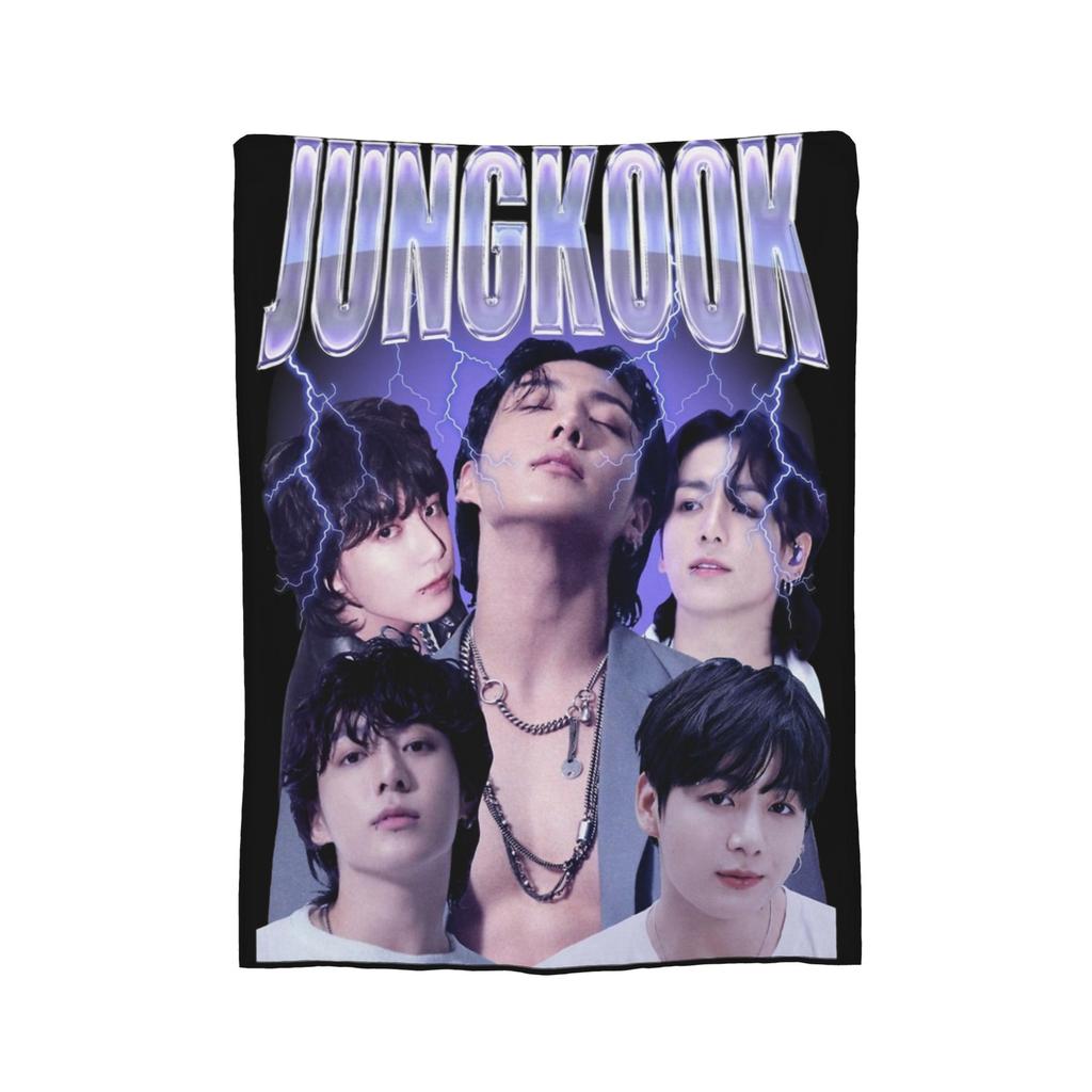 Плед Флисовый J-Jungkook Весна Осень Многофункциональный Мягкий Плед-Покрывало для Дивана Автомобиля Коврик Кусок