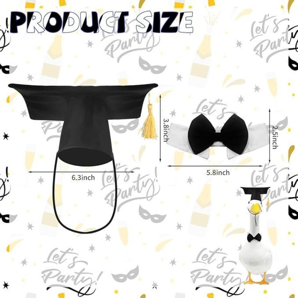 Костюм статуи гуся с кепкой и галстуком-бабочкой, милый домашний гусь, одежда для двора, украшение двора на открытом воздухе