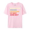 Funny Tech Support I Off On I Tech Engineer Computer It Guy Grahpic Tee Shirt Oversized T Shirt Men Luxury