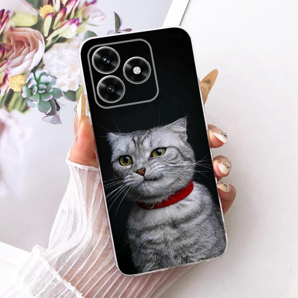 Case For Honor X5C Plus Cover Transparent Luxury Cute Cat Fashion Butterfly Cool Painted Casing For Honor X5cPlus