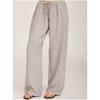 Women's Spring and Summer Solid Color Cotton Linen Casual Pants Temperament Elegant Commuter Pants
