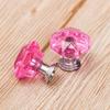 Colorful Cabinet Handles Door Knobs Cupboard Pulls Crystal Glass Knobs Diamond Shape Pull Handle