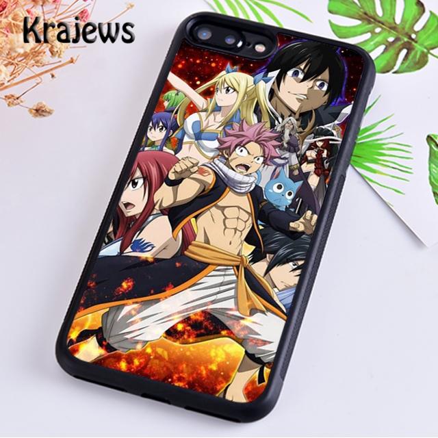 Чехол для телефона Krajews Anime Manga Fairy Tail для iPhone 14 5 6s 7 8 plus X XR XS 11 12 13 pro max Samsung Galaxy S21 S22ultra