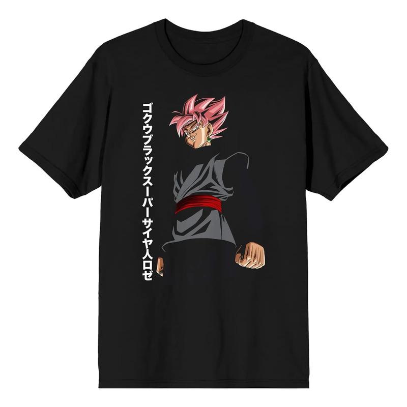 Camiseta Negra Para Hombre Con El Personaje De Super Goku De