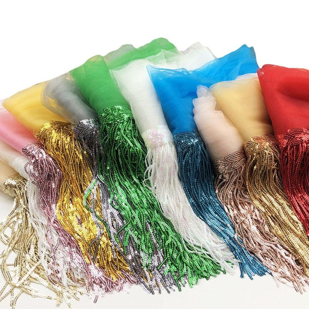 10Yards Dance Trim Clothing Sequin Tassel Lace Decoration Material DIY Handmade 20cm