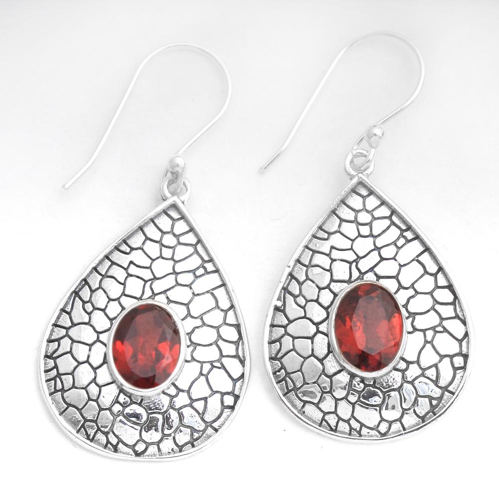 Ларимар Гранат Перидот Лабрадорит Зеленый Оникс Серьги ручной работы Стерлингового Серебра 925 Пробы Женские Ювелирные Изделия