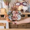 Cherry Rose Hydrangea Handheld Album: Artificial Floral Arrangement for Weddings and Decorations
