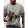 Men's T-Shirts 3d Print Cute Bee Pattern Tops Tees New In Summer Women Kids Streetwear Fashion Oversized T Shirt Men Clothing