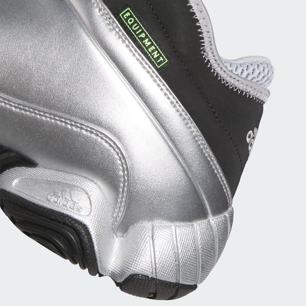 adidas Сумасшедшие 3 Серебристые Металлик Унисекс Кроссовки Серый Core-Black Halo-Silver JR9683