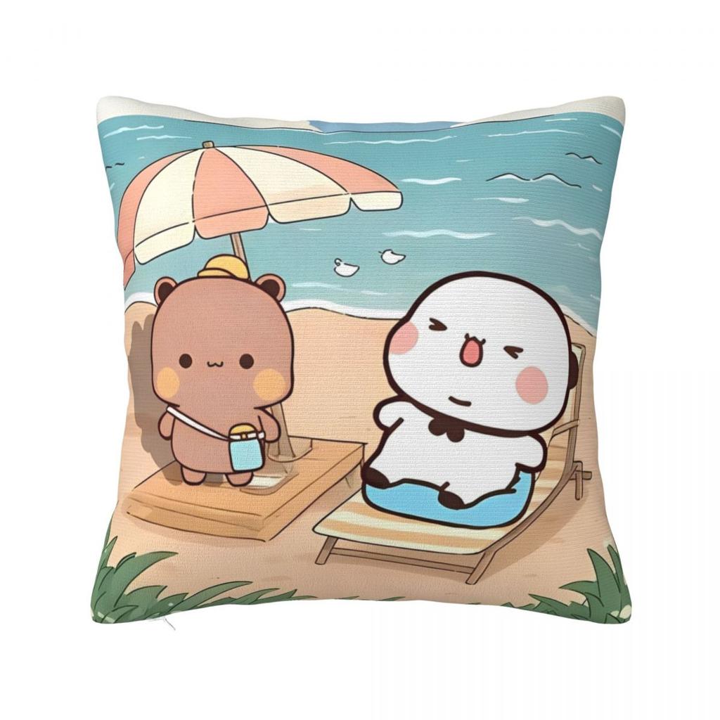 Bubu And Dudu Kawaill Couple Bears Pillowcases Merch Soft Cushion Cover Decoration Throw Pillow Case Cover Home Multi-Size