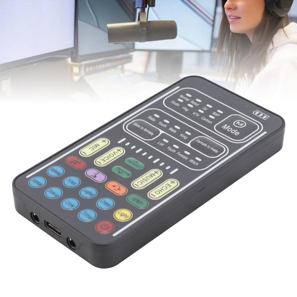 8 Voice I9 Voice Changer Set 16 Modes Sound Changer  For Game Anchor Recording Computer