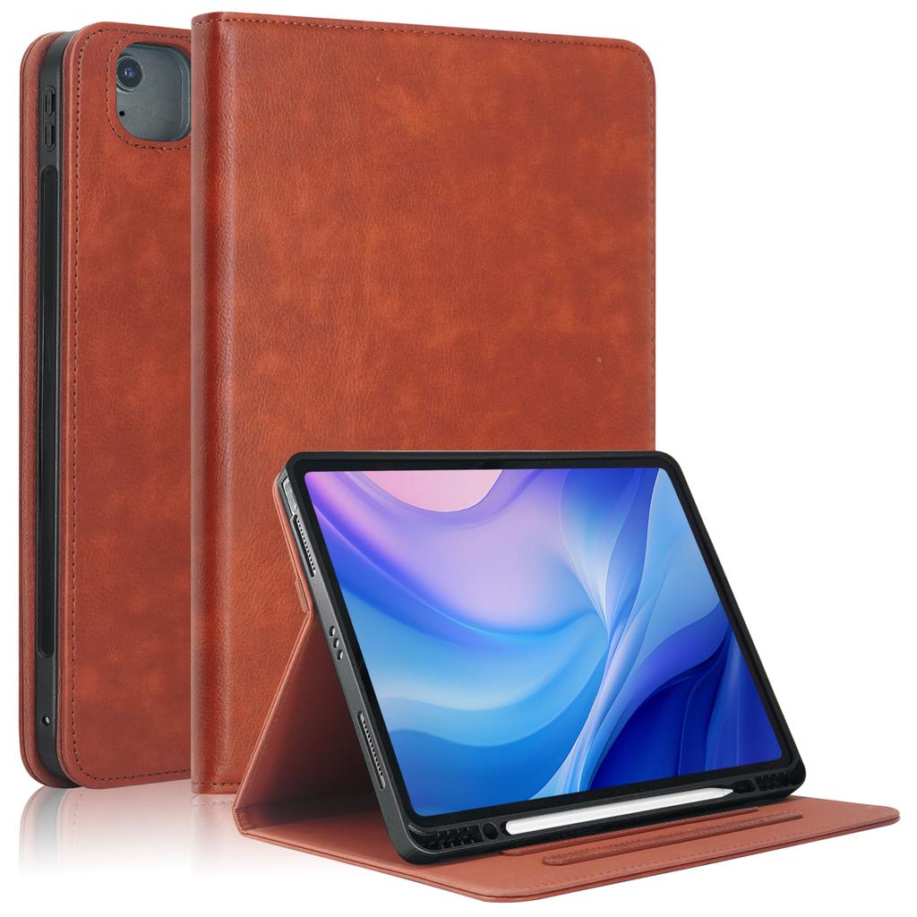 Для iPad Эйр 13 (2025)/(2024)/Про 13 (2025)/13 (2024)/Про 12.9 (2022)/(2021)/(2020)/(2018) Кожаный чехол для планшета