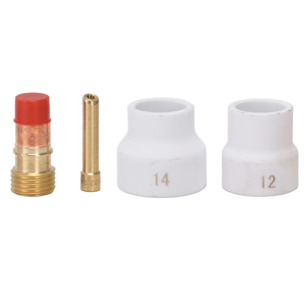4Pcs For WP 17/18/26 Torches TIG Welding Torch Consumables