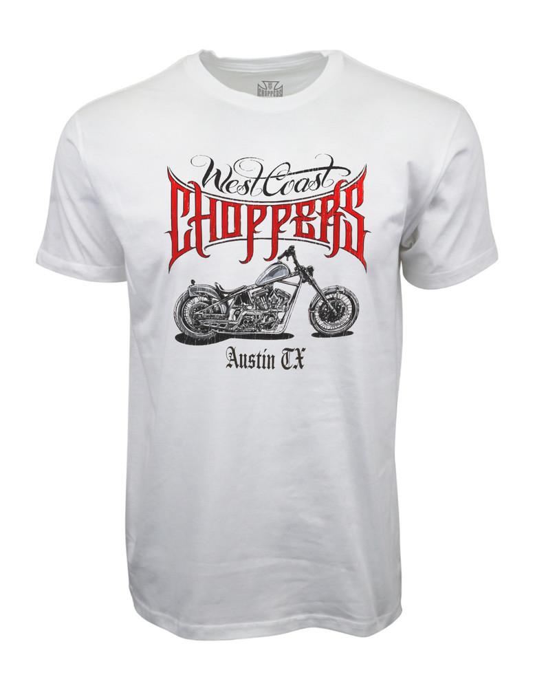 Футболка с мотоциклетной графикой West Coast Choppers Остин TX