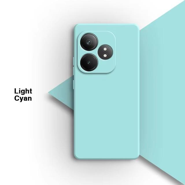Квадратный жидкий силиконовый чехол для телефона Realme GT Neo 6 SE 6T 5G 360 мягкая защитная противоударная задняя крышка GT6 Neo6 6SE мобильная сумка