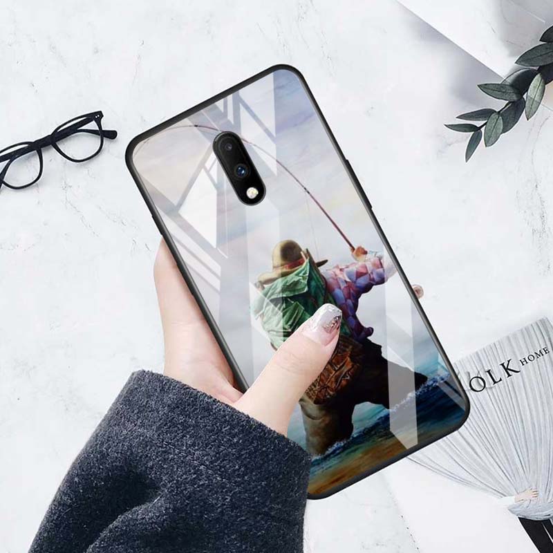 Закаленное стекло новый корпус роскошный чехол охота рыбалка искусство рыба для Oneplus 7 7T 8 Z 8 8T 9 9R Nord PRO 5G чехол для телефона