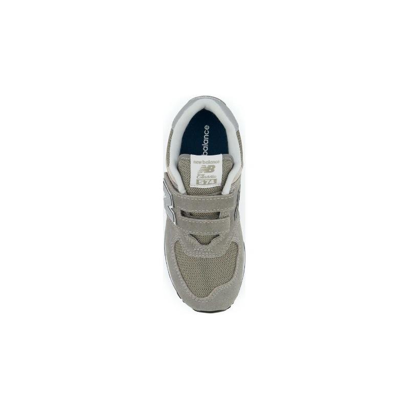 New Balance Детские брюки на липучке 574, серо-белые, PV574EVG