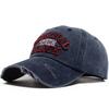 Винтажная бейсболка Мужская Женская Вышивка Буквой Snapback Весна Лето Стирка Хлопок Шляпа Козырек Модные Кепки для Повседневной Носки