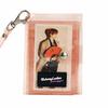 TransparentCard Holder PVC Folding Short Wallet Ins Korean Fashion Women Girl Glitter Business Cards with Lany