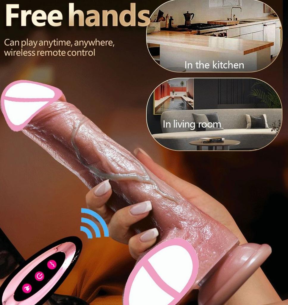 Большой фаллоимитатор, вибратор, перезаряжаемый пенис, искусственные телескопические качели с подогревом, вибраторы с дистанционным управлением для женщин, силиконовые фаллоимитаторы