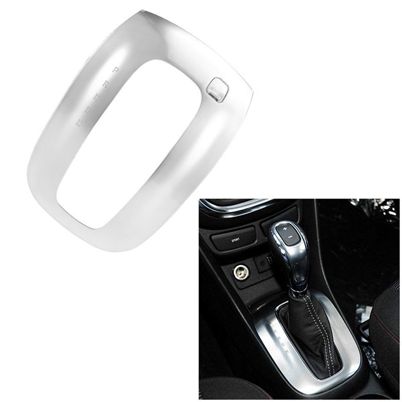 1PC Silver Car Parts Car Center Shifter Trim Cover Bezel Frame Bezel For Buick Encore 2013- Opel Mokka 2013