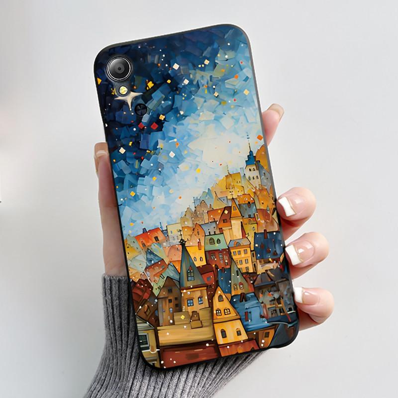 For Asus ZenFone Live (L1) ZA550KL Case Capa Cute Cartoon Printing Shell Coque Protective Cover Soft Silicone Black Phone Casing