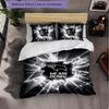 Derby County Football 3 Piece Bedding Set Soft Duvet Cover Set with Pillowcases Printed Bedroom Decor Set for Home