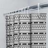Modern Black White Shower Curtain with Polka Dots: 180gsm Polyester Waterproof Bathroom Decorative Tote Liner for Bathtub Doors