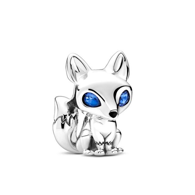 2 шт./лот посеребренные животные серии Ежик Лиса Панда висячие бусины подходят для браслетов-подвесок «сделай сам» ожерелья для женщин изготовления ювелирных изделий