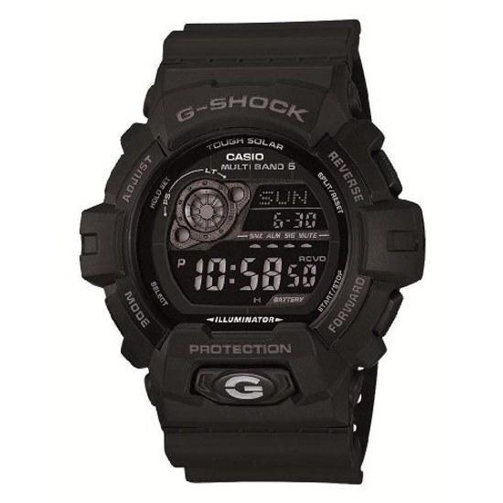 Наручные часы Casio G-Shock Радиоуправляемые с питанием от солнечной батареи GW-8900A-1JF Мужские Черные