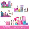 barbie Mini Barbie Land Dream House and 3 Playsets Pet Dress Up Play Micro Dolls Includes 6 Figures Ages 6 and Up Pink JGL31 (Hair Salon, Supermarket,