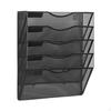 Hanging File Holder Rack Mail Organizer Desk Convenient Assemble Mesh Metal Wall